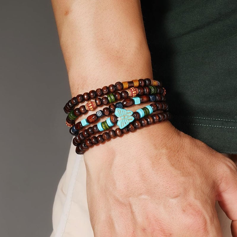 JAVMOO Gothic Bracelet Adjustable Punk Braided Leather Multilayer Grunge Set Bracelets Emo Metal Cuff Wrap Bangles Meaningful Gift - Image 5